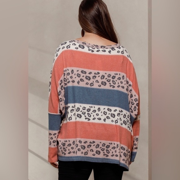 SALE!! Ms Diva Plus! Lime… Gray… Leopard Top - Picture 3 of 3